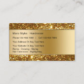 Classy Beauty Hairdresser Visitekaartjes (Achterkant)