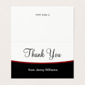 Classy bedankbericht kaart (Buitenkant ongevouwen)