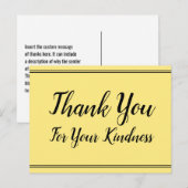 Classy "Bedankt voor je Briefkaart" Briefkaart (Voorkant / Achterkant)