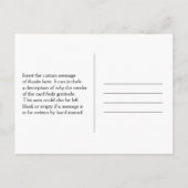 Classy "Bedankt voor uw medeleven" Briefkaart (Achterkant)