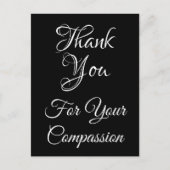 Classy "Bedankt voor uw medeleven" Briefkaart (Voorkant)