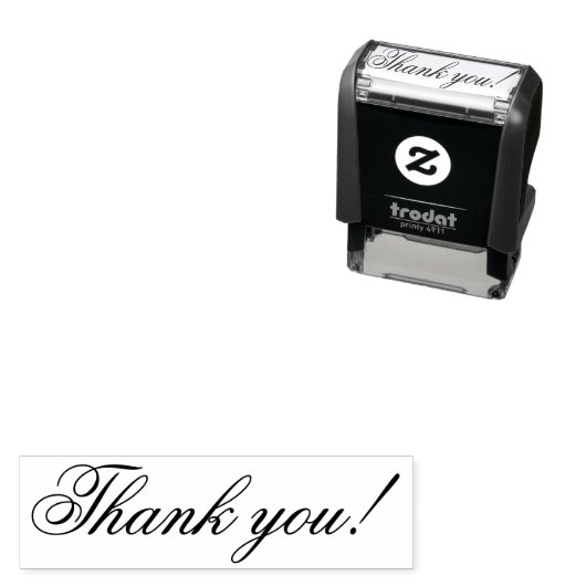 Classy Bedankt Zelfinktende Stempel (In situ)
