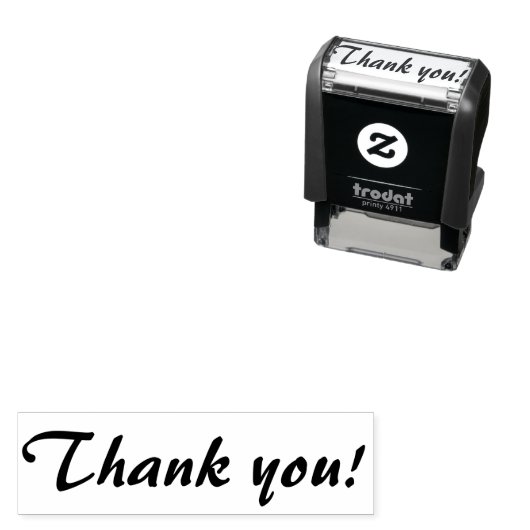 Classy Bedankt Zelfinktende Stempel (In situ)