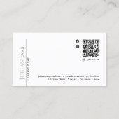 Classy Beige Hair Stylist Visitekaartje (Achterkant)