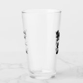 Classy Best Man Mustache Top Hat Custom Glas (Rechts)