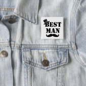 Classy Best Man Vierkante Button 5,1 Cm (In situ)