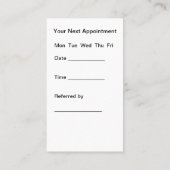 Classy bewerkbare Visitekaartjes voor tandartsafsp (Achterkant)