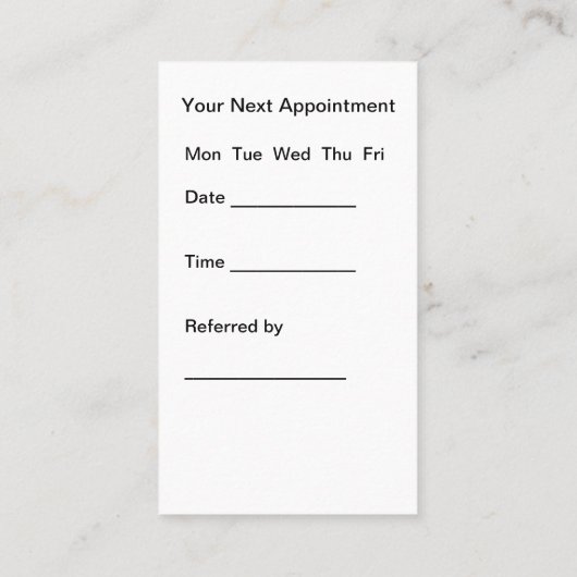 Classy bewerkbare Visitekaartjes voor tandartsafsp (Achterkant)