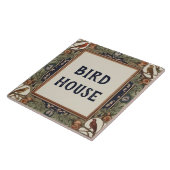 Classy Bird Custom House Name Plate Sign Plaque Tegeltje (Zijkant)