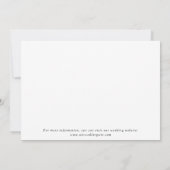 Classy Black and White Elegant Save the Date Card (Achterkant)
