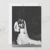 Classy Black and White Elegant Save the Date Card (Achterkant)