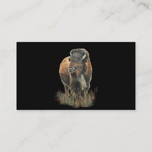 Classy Black Bison, Buffalo Visitekaartje (Achterkant)