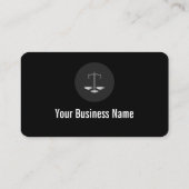 Classy Black Business Icons Logo Visitekaartje (Achterkant)