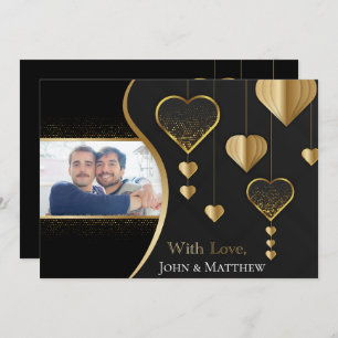 Classy Black en Gold, de G in LGBTQ-Valentijn