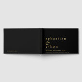 Classy Black en Gold of een kleurentweduwschap Gastenboek (Volledig)