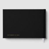 Classy Black en Gold of een kleurentweduwschap Gastenboek (Achterkant)