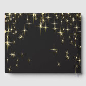 Classy Black en Gold Starlights Gastenboek (Achterkant)