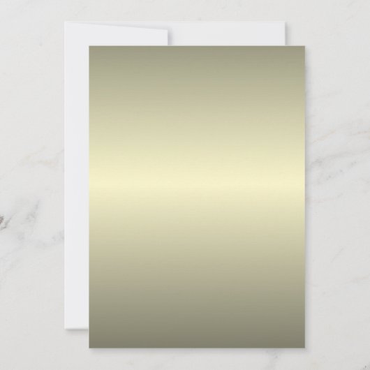 Classy Black en Gold Starlights Kaart (Achterkant)