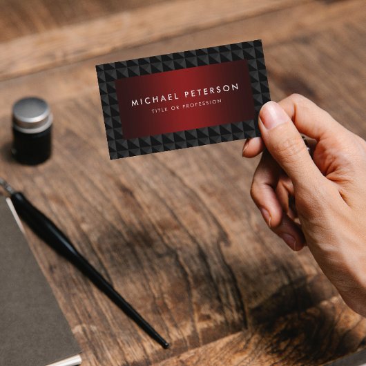 Classy Black en Red Visitekaartje