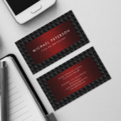 Classy Black en Red Visitekaartje