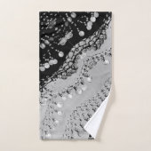 Classy Black en Silver Gypsy Coin Scarf Bad Handdoek (Handdoek)