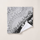 Classy Black en Silver Gypsy Coin Scarf Bad Handdoek (Wasdoekje)