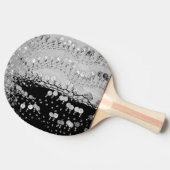 Classy Black en Silver Gypsy Scarf Tafeltennisbatje (Zijkant)