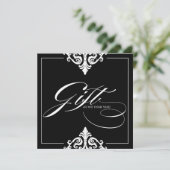 Classy Black en White Cadeaucertificaat (Staand voorkant)