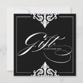 Classy Black en White Cadeaucertificaat (Voorkant)