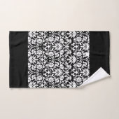 Classy Black en White Damask Bad Handdoek (Handdoek)