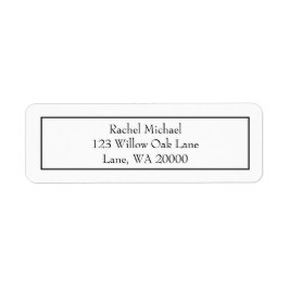 Classy Black en White Etiket