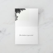 Classy Black en White Hartelijk dank Bedankkaart (Binnen)