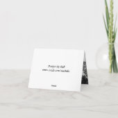 Classy Black en White Hartelijk dank Bedankkaart (Achterkant)