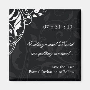 Classy Black en White Magnet