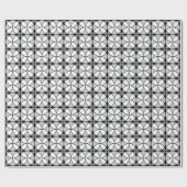 Classy Black en white Shippo Pattern Cadeaupapier (Vlak)