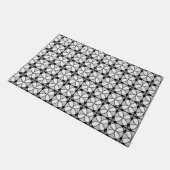 Classy Black en white Shippo Pattern Deurmat (Schuin)