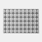 Classy Black en white Shippo Pattern Deurmat (Voorkant)