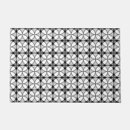 Classy Black en white Shippo Pattern Deurmat