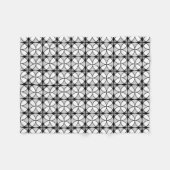 Classy Black en white Shippo Pattern Fleece Deken (Voorkant (Horizontaal))