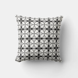 Classy Black en white Shippo Pattern Kussen