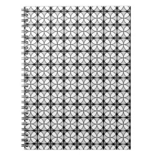 Classy Black en white Shippo Pattern Notitieboek