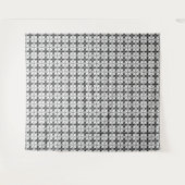 Classy Black en white Shippo Pattern Wandkleed (Voorkant (horizontaal))