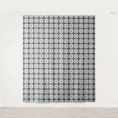 Classy Black en white Shippo Pattern Wandkleed (Voorkant)