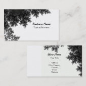 Classy Black en White Visitekaartje (Voorkant / Achterkant)