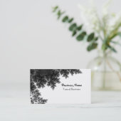 Classy Black en White Visitekaartje (Staand voorkant)