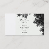 Classy Black en White Visitekaartje (Achterkant)