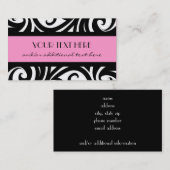Classy Black en White Visitekaartje (Voorkant / Achterkant)