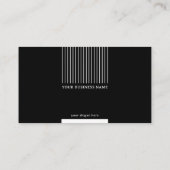 Classy Black Minimalist Corporate Visitekaartje (Achterkant)