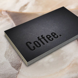 Classy Black-out Coffee-Visitekaartje Visitekaartje