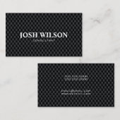 Classy Black Professional Consultant voor bedrijve Visitekaartje (Voorkant / Achterkant)